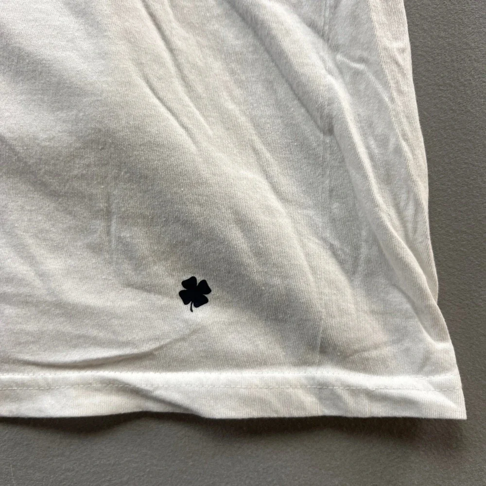 Lucky Brand Underwear T Shirt Mens Large White Cotton Logo Crew Neck Lot Of 2